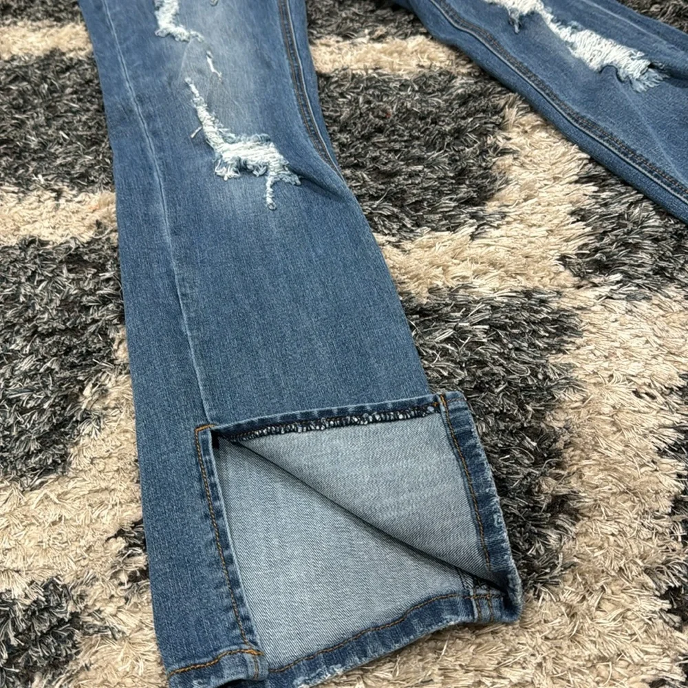 Distressed Blue Jeans - Picture 3 of 3